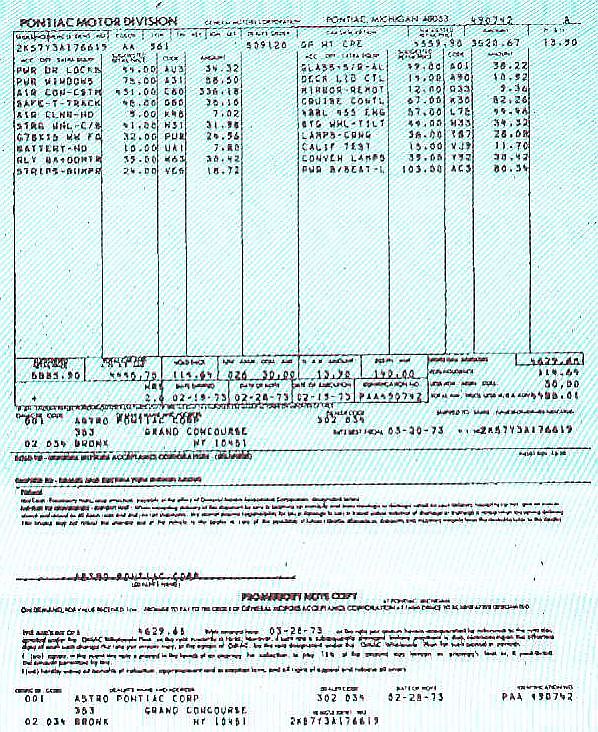 Pontiac bill