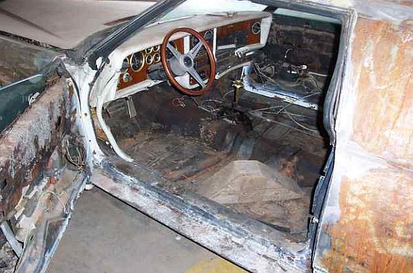 Stutz interior, or what's left